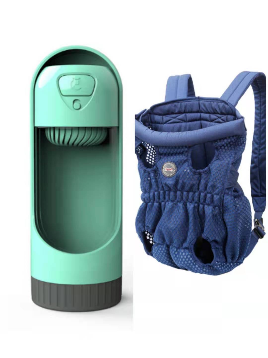 KFX-1493309 Breathable Pet Carrier Backpack for Small Dogs and Cats, Adjustable Mesh Travel Bag