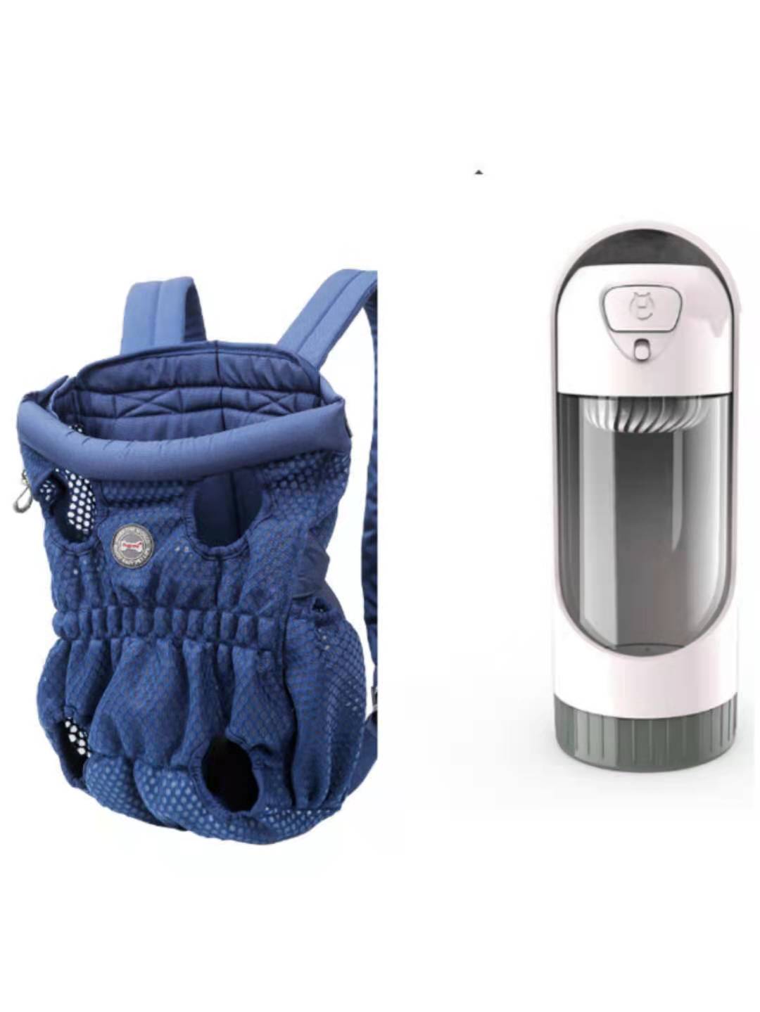 KFX-1493309 Breathable Pet Carrier Backpack for Small Dogs and Cats, Adjustable Mesh Travel Bag