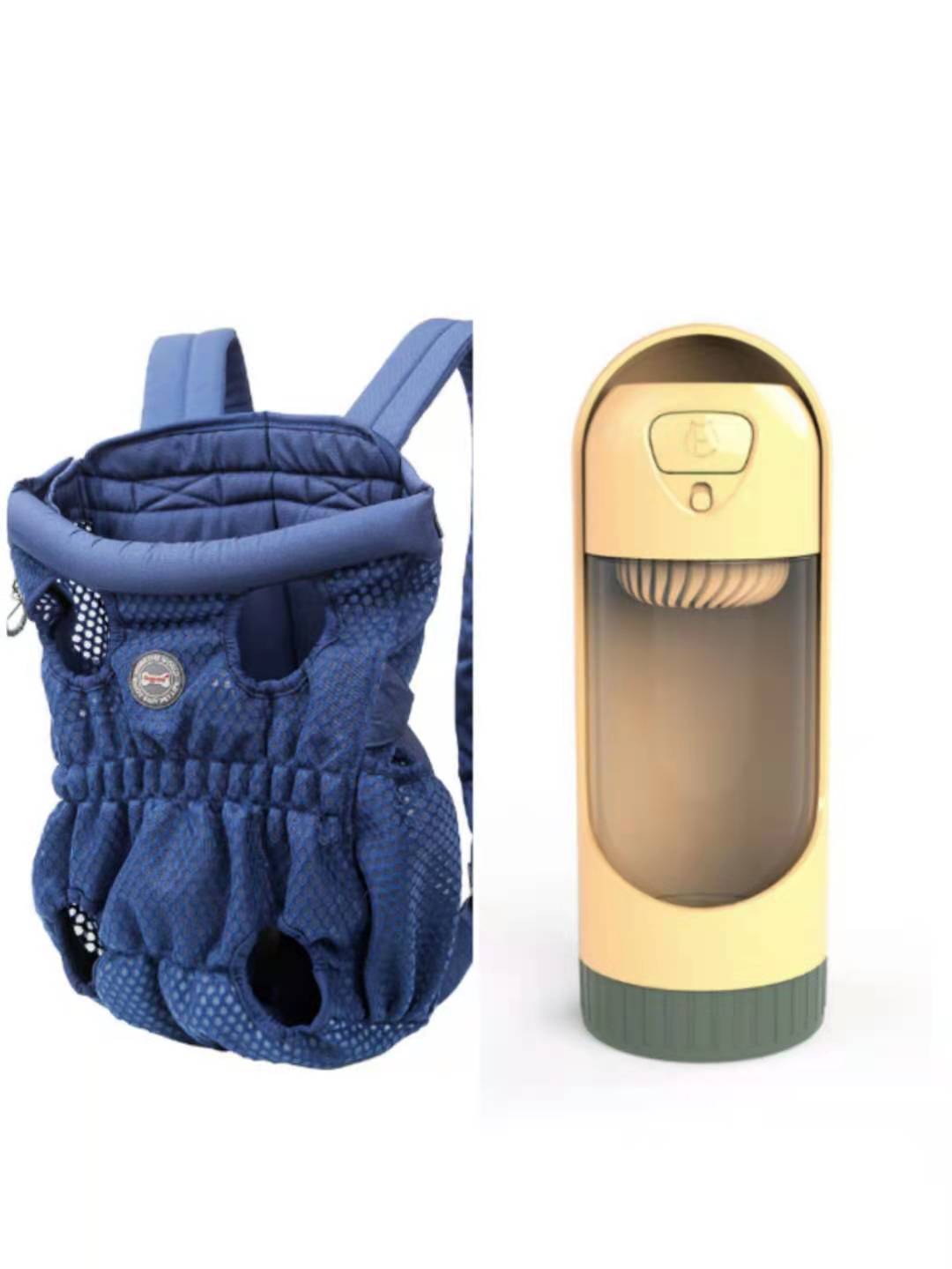 KFX-1493309 Breathable Pet Carrier Backpack for Small Dogs and Cats, Adjustable Mesh Travel Bag