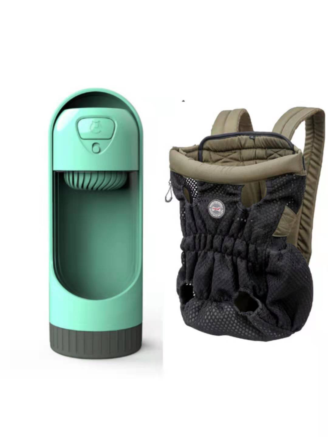 KFX-1493309 Breathable Pet Carrier Backpack for Small Dogs and Cats, Adjustable Mesh Travel Bag
