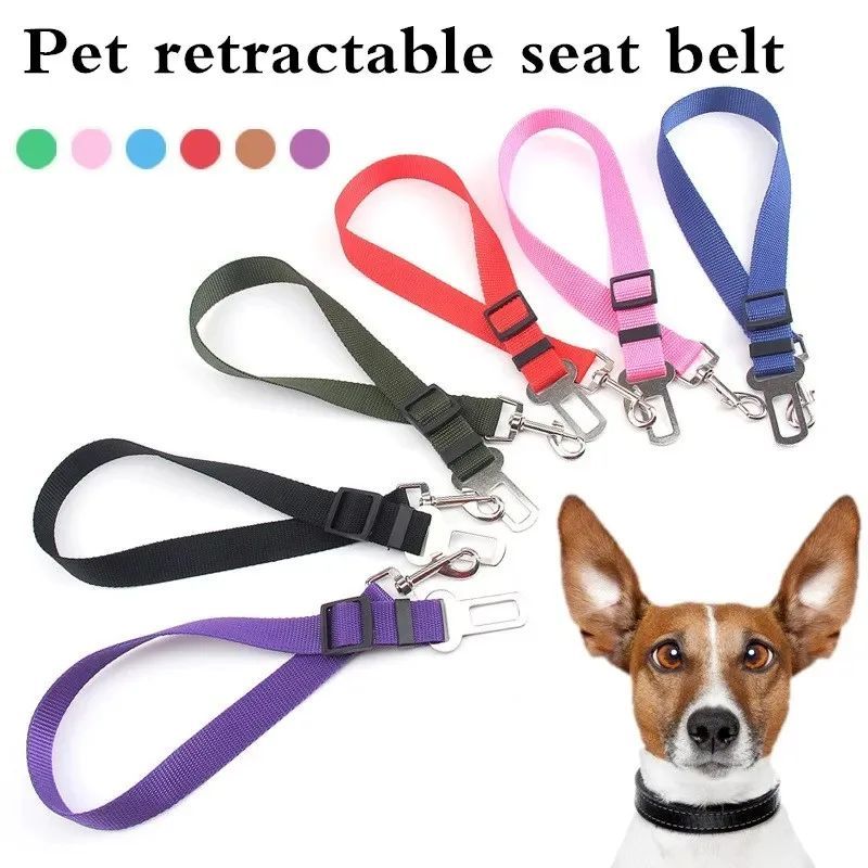 KFX-1493693 Adjustable Dog Seat Belt Harness Leash - Dog Collar for Safe Travel in Cars