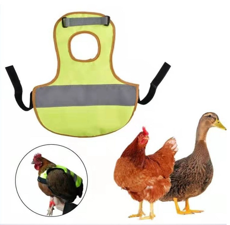 KFX-1496125 Reflective Chicken Vest in Red, Green, and Black - All Sizes, Durable Polyester Material
