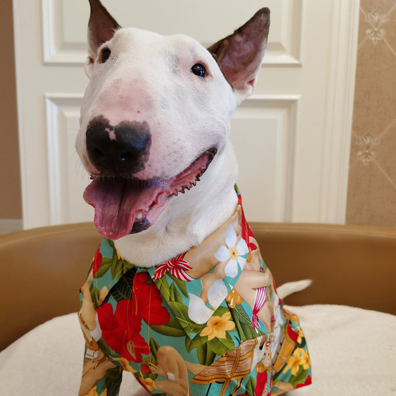 KFX-1499197 Hawaiian Print Pet Shirt for Cats and Dogs in Multiple Sizes
