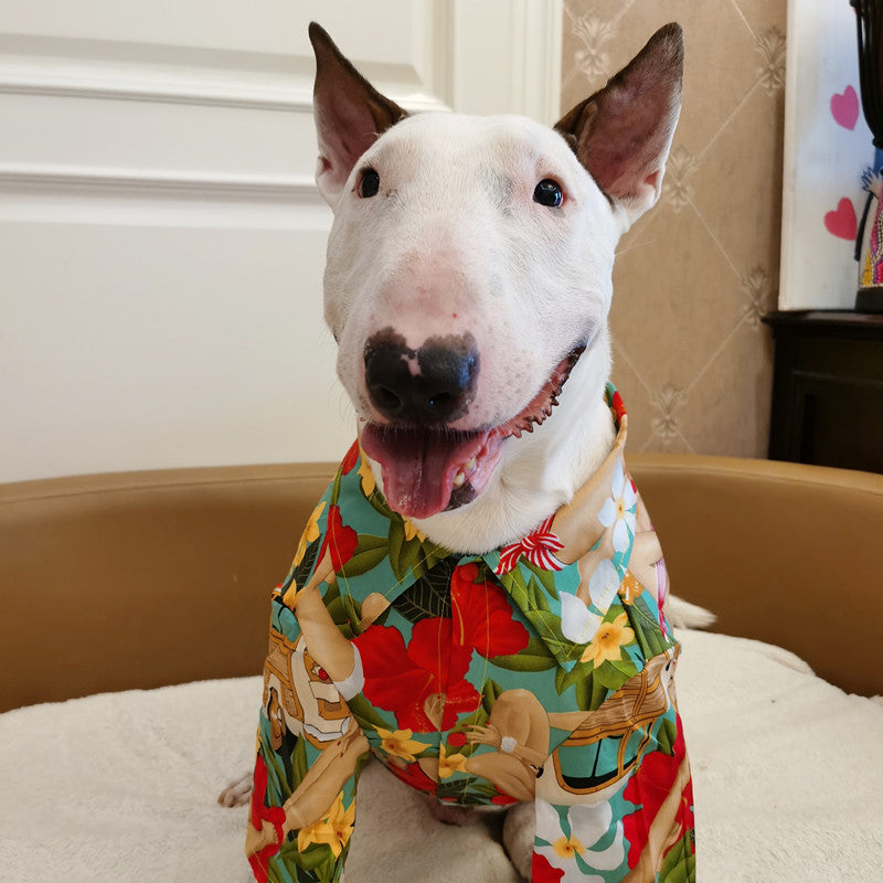 KFX-1499197 Hawaiian Print Pet Shirt for Cats and Dogs in Multiple Sizes