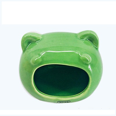KFX-1500605 Ceramic Hamster Sleeping Nest for Small Pets - Cozy Ceramic House for Hamsters & Squirrels