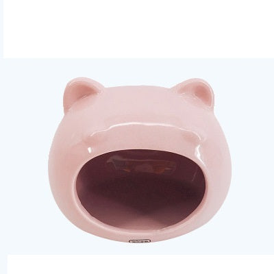 KFX-1500605 Ceramic Hamster Sleeping Nest for Small Pets - Cozy Ceramic House for Hamsters & Squirrels