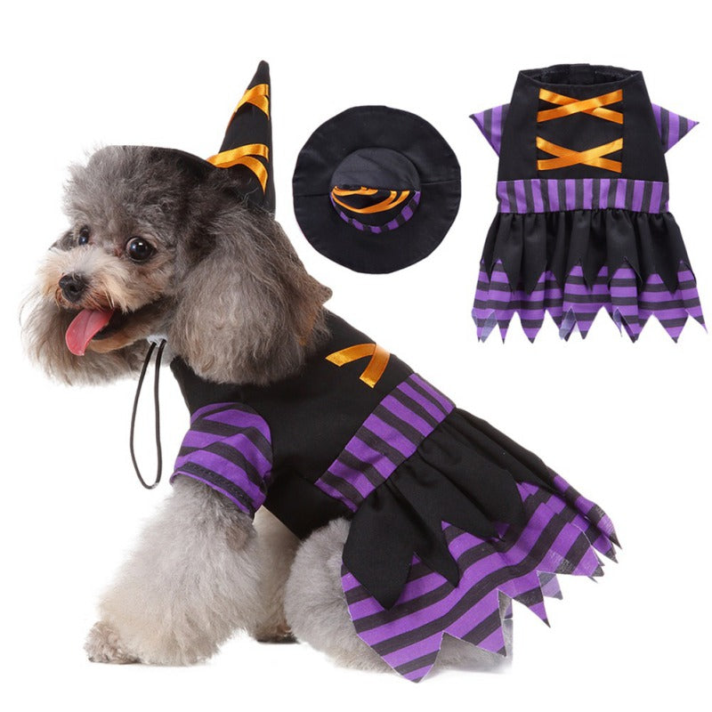KFX-1500989 Halloween Purple Acrylic Pet Skirt for Dogs - Available in Multiple Sizes
