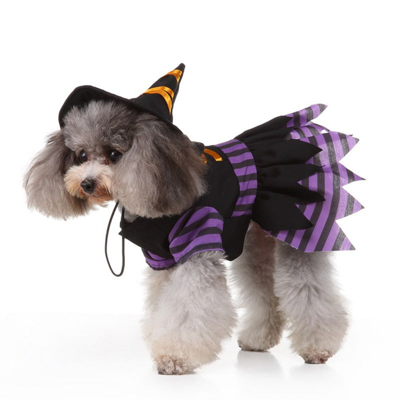 KFX-1500989 Halloween Purple Acrylic Pet Skirt for Dogs - Available in Multiple Sizes