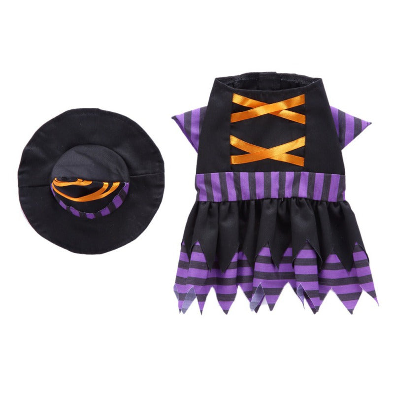 KFX-1500989 Halloween Purple Acrylic Pet Skirt for Dogs - Available in Multiple Sizes