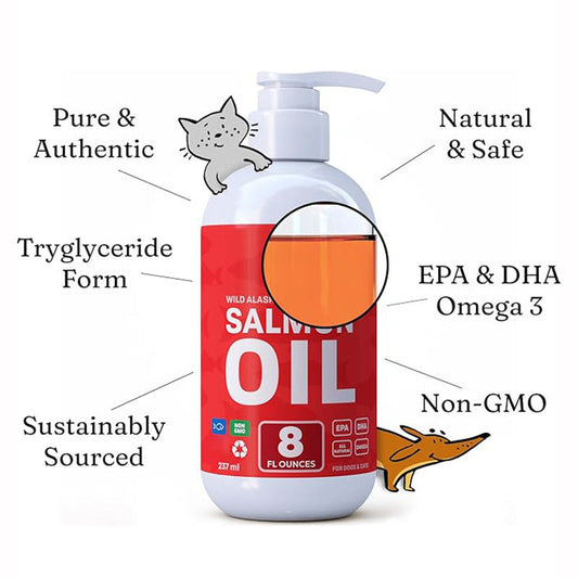 KFX-1502653 Pet Fish Oil Health Supplement for Cats and Dogs - 300g Hair-proof Formula