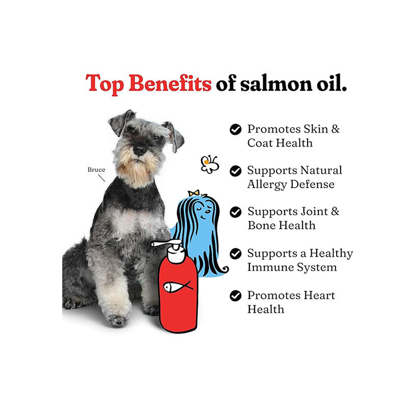 KFX-1502653 Pet Fish Oil Health Supplement for Cats and Dogs - 300g Hair-proof Formula