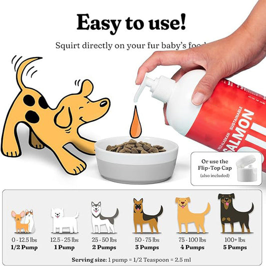KFX-1502653 Pet Fish Oil Health Supplement for Cats and Dogs - 300g Hair-proof Formula