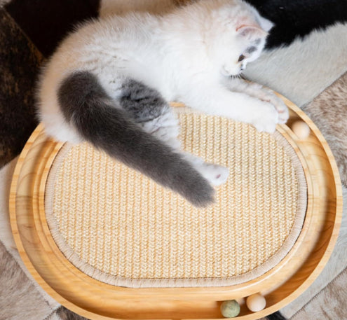 KFX-1502781 Solid Wood Cat Nest for Playful Pets - Minimalist Design
