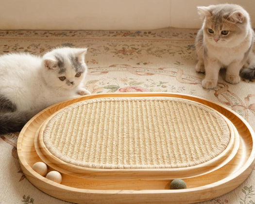 KFX-1502781 Solid Wood Cat Nest for Playful Pets - Minimalist Design