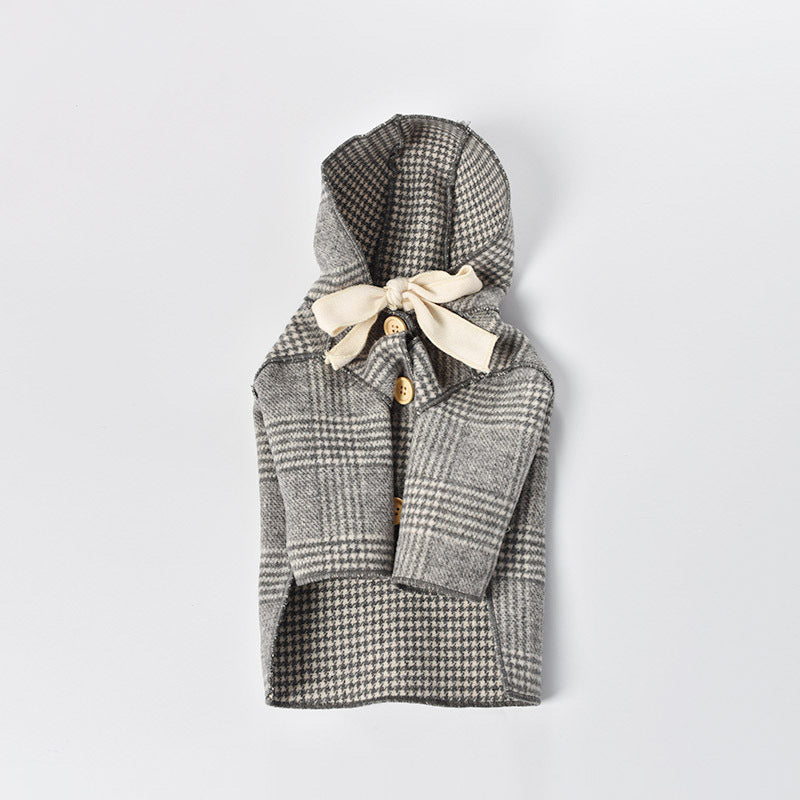 KFX-1503165 British Style Cat Cashmere Coat in Polyester for All Genders