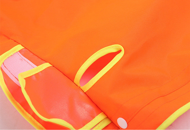 KFX-1504957 Waterproof Reflective Hooded Poncho for Medium and Large Dogs - Available in Black, Fluorescent Green, and Fluorescent Orange