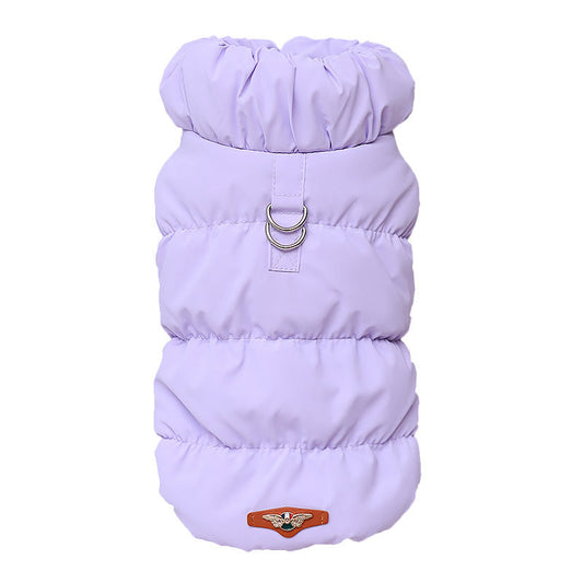KFX-1507005 Warm Cotton Dog Vest with Buckle in Multiple Colors and Sizes