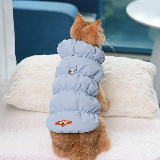 KFX-1507005 Warm Cotton Dog Vest with Buckle in Multiple Colors and Sizes