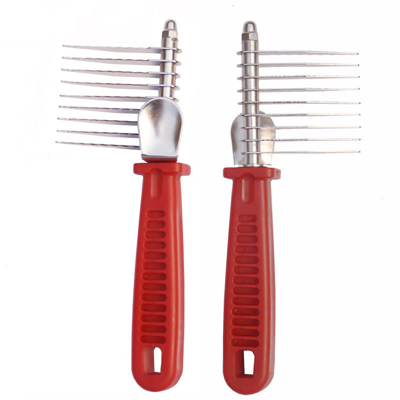 KFX-1508157 Pet Knot Comb - Metal Grooming Tool for Easy Detangling