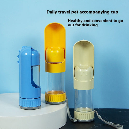 KFX-1508413 Multifunctional Portable Pet Cup - 350ml Folding Bowl in Iceberg Blue, Dynamic Yellow, Beige, and White