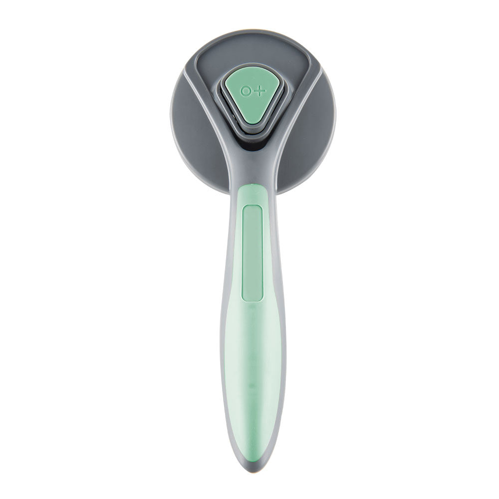 KFX-1509821 Self-Cleaning Slicker Brush for Cats and Dogs with Long or Short Hair, Detangling and Massaging Grooming Tool