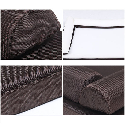 KFX-1512381 All-Weather Removable & Washable Dog Bed, Medium Size 75x60x11cm with Sponge Cushion and Pillow