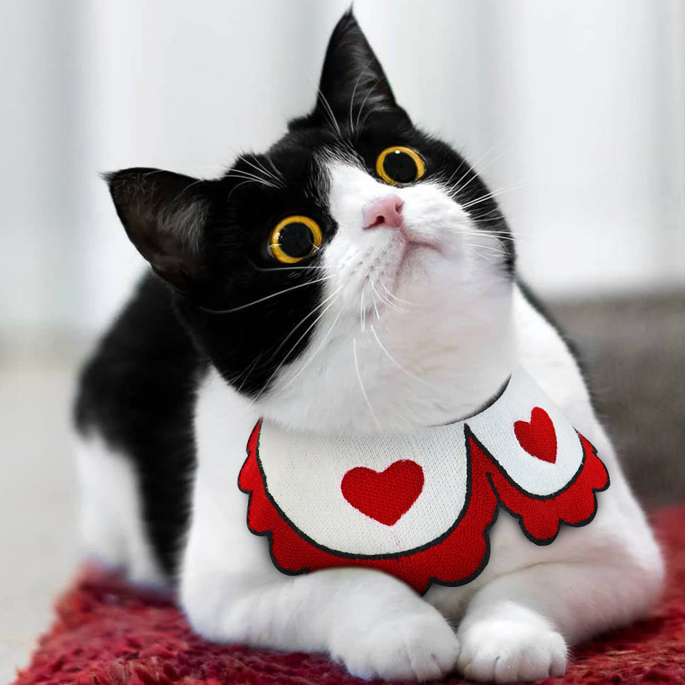 KFX-1515709 Cute Pet Scarf Collar for Small Dogs and Cats, Size S/L (20-40cm)