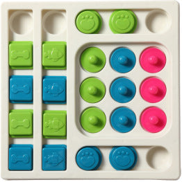KFX-1518909 S-Shaped and Square Pet Puzzle Toy for Engaging Snack Time Fun