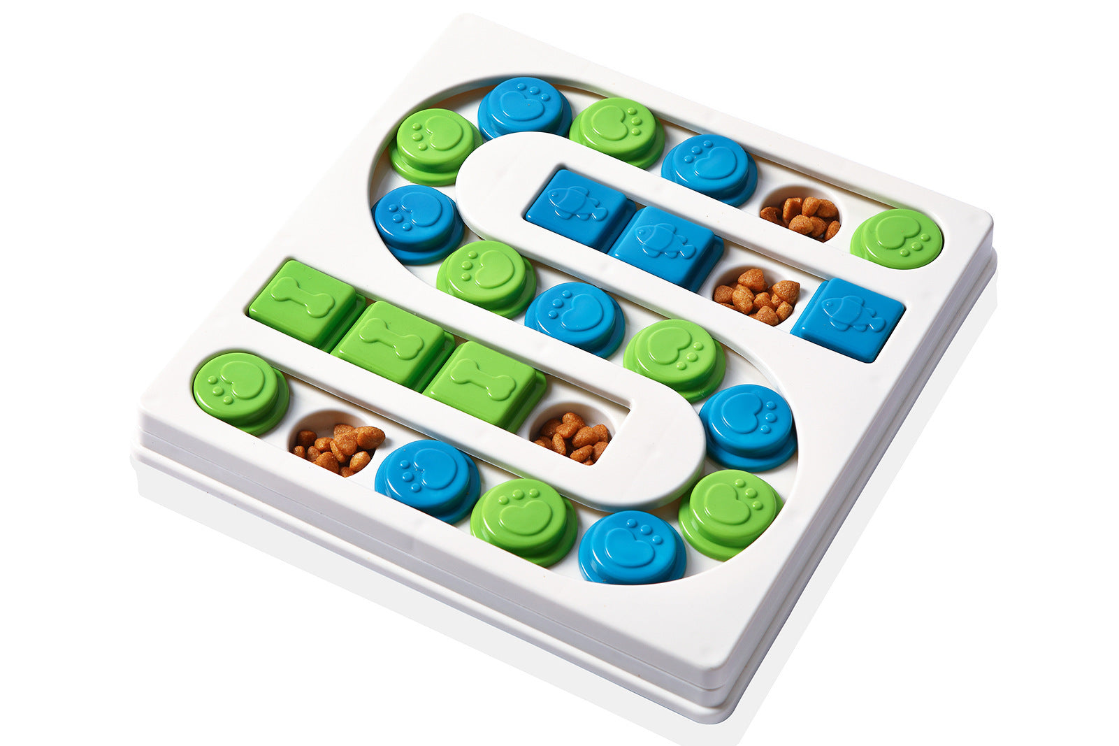 KFX-1518909 S-Shaped and Square Pet Puzzle Toy for Engaging Snack Time Fun