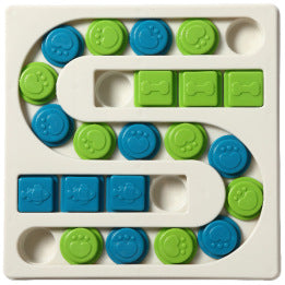 KFX-1518909 S-Shaped and Square Pet Puzzle Toy for Engaging Snack Time Fun