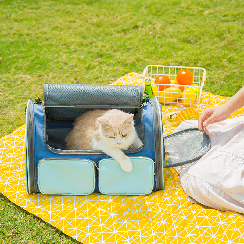 KFX-1520317 Breathable One-Shoulder Pet Bag in Oxford Cloth for Pets up to 15kg
