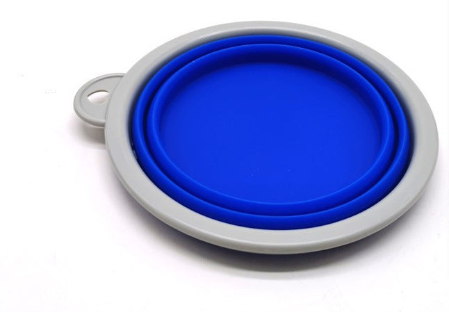 KFX-1525309 Retractable Multifunctional Pet Leash with Ergonomic Handle and Silicone Folding Bowl