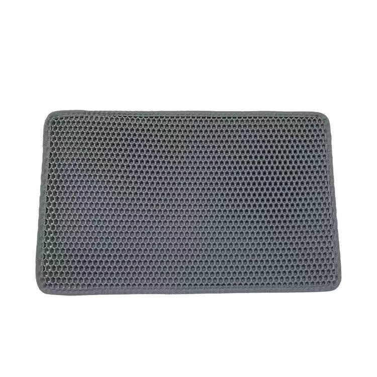 KFX-1525693 Double Layer EVA Pet Litter Mat - Cushioned, Multi-Size Options in Black, Beige, Pink, Gray, Blue, Brown