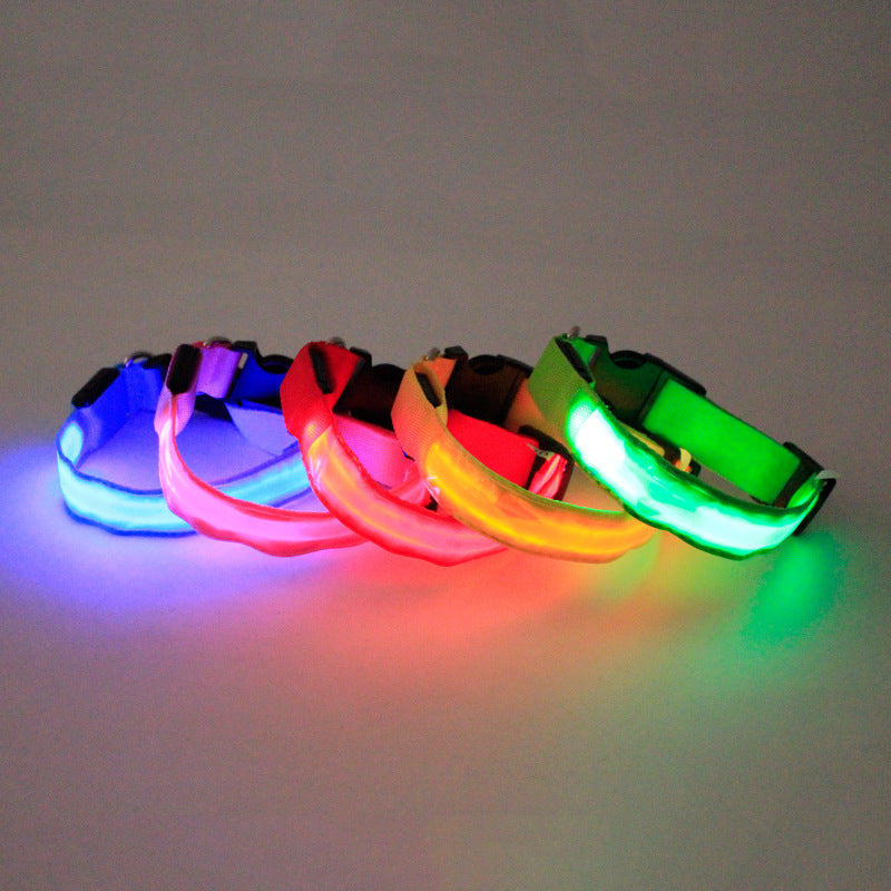 KFX-1525821 Nylon Dog Collar in Various Colors - Adjustable Sizes S, M, L