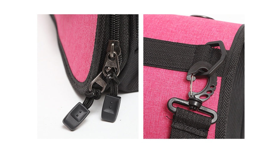 KFX-1526077 Foldable Linen Pet Carrier Bag with Breathable Ventilation for Small Pets