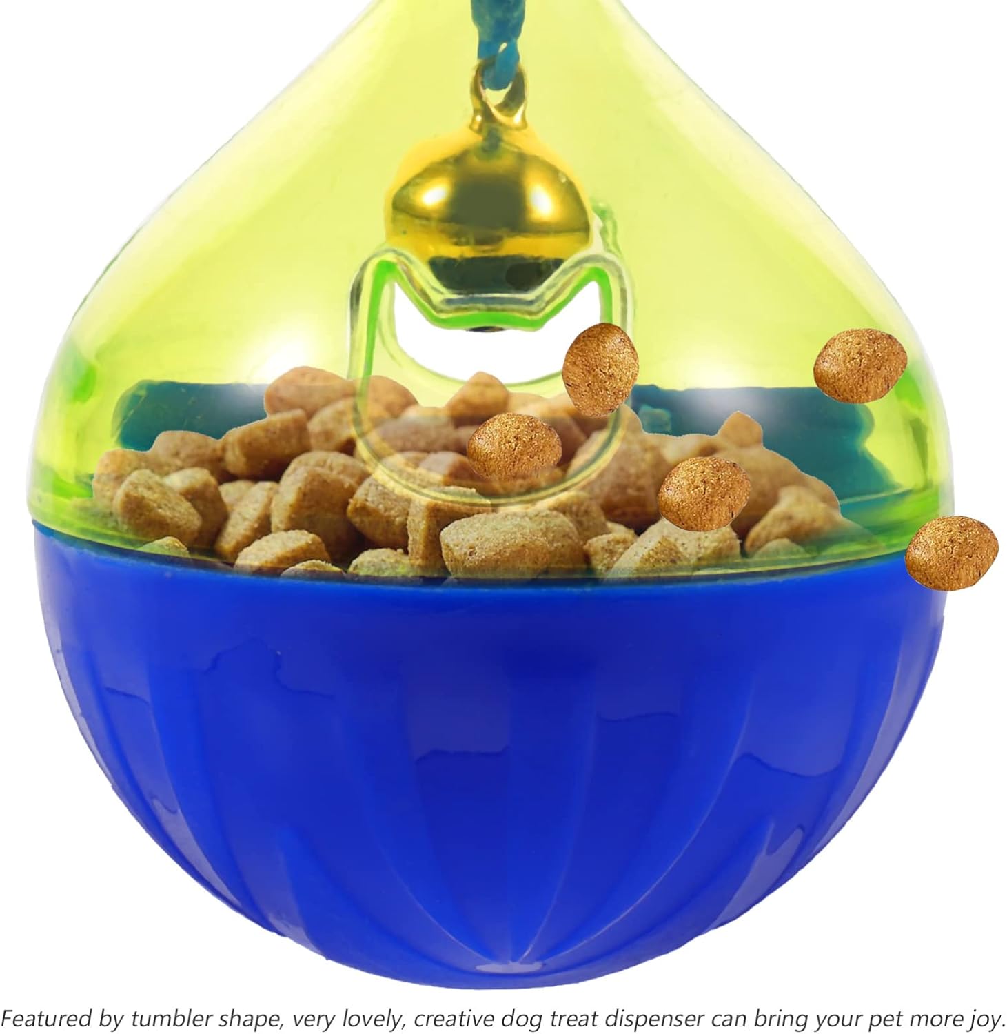 KFX-1527101 Interactive Pet Treat Dispenser Ball for Dogs and Cats - Slow Feeding Puzzle Toy with Tumbler Design