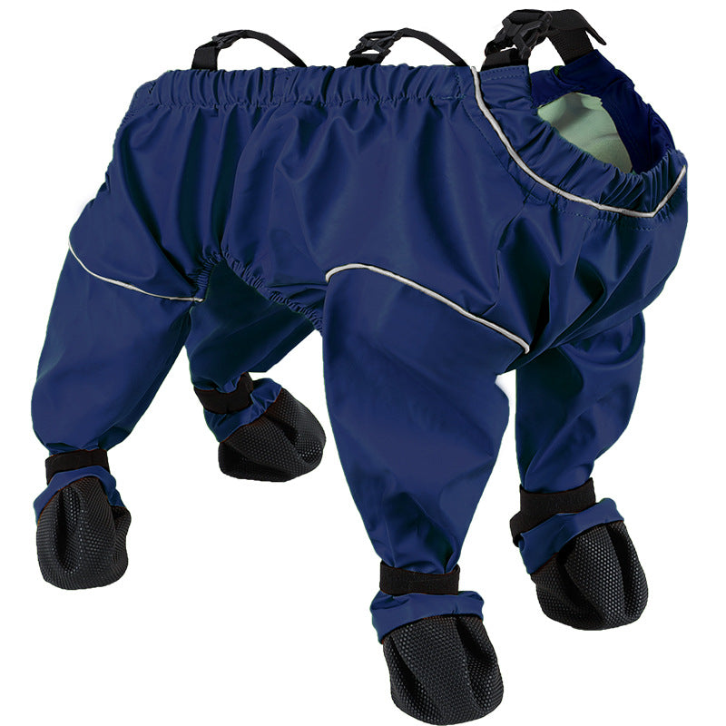 KFX-1528253 Breathable Waterproof Dog Jumpsuit with Soft Bottom - Four Seasons Casual Wear in Mixed Color Options