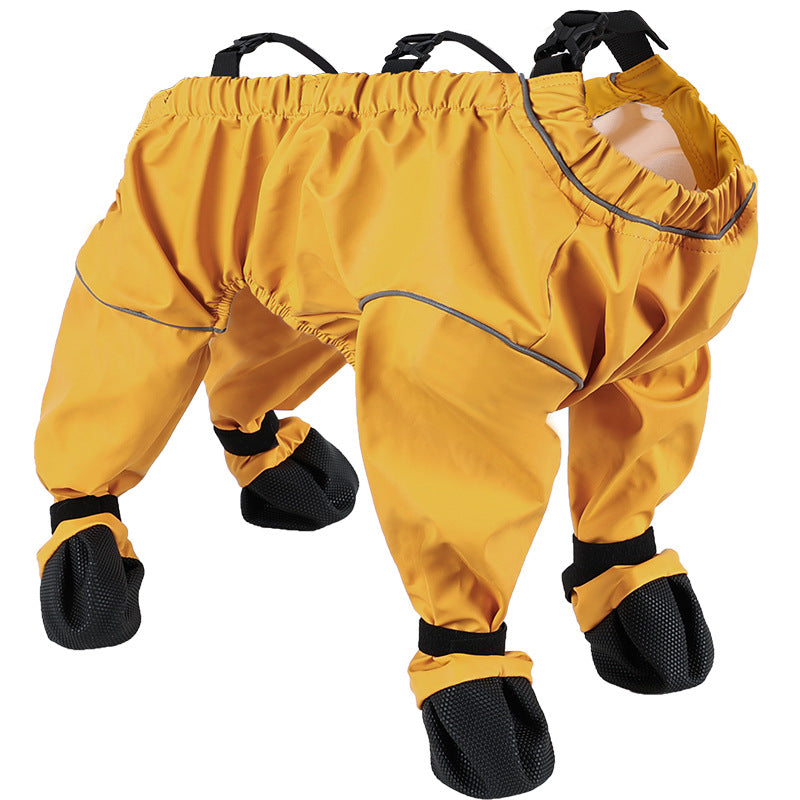 KFX-1528253 Breathable Waterproof Dog Jumpsuit with Soft Bottom - Four Seasons Casual Wear in Mixed Color Options