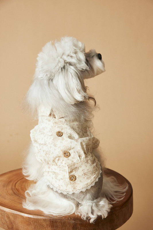 KFX-1528381 Sleeveless Cotton Princess Style Dress for Pets - Teddy Schnauzer, Bichon, Yorkshire Skirt