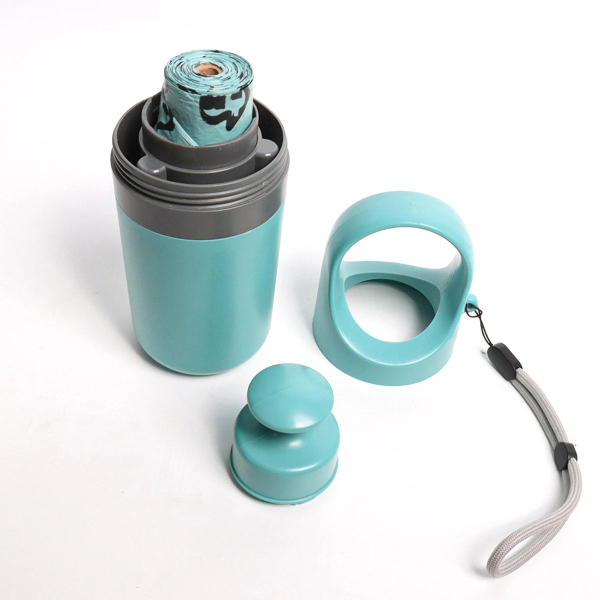 KFX-1531069 Portable Dog Pooper Scooper with Garbage Bag Dispenser for Easy Waste Cleanup