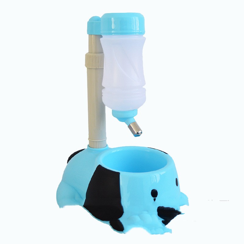 KFX-1533373 Pet Water Dispenser with Adjustable Height - Available in Pink, Blue, and Yellow