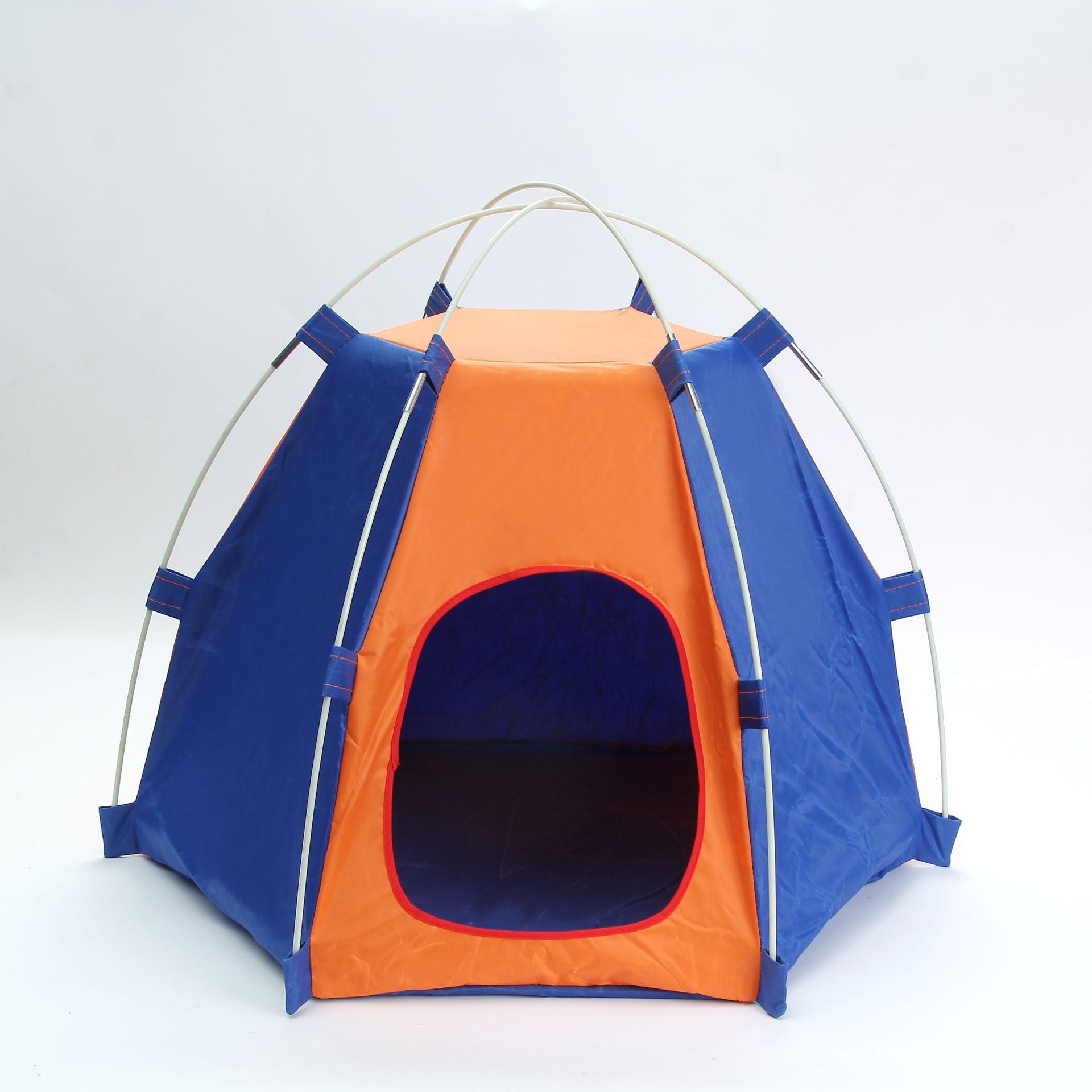 KFX-1533629 Portable Foldable Pet Tent for Small Dogs and Cats - Sunscreen Outdoor & Indoor Kennel with Removable Cushioning