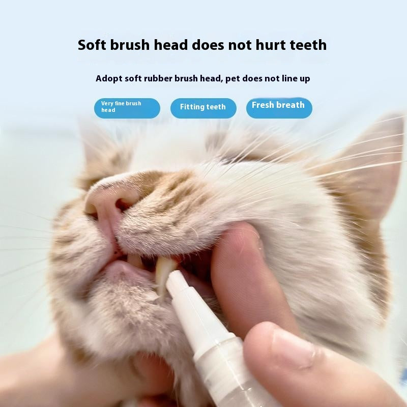 KFX-1535421 Pet Toothbrush Pen for Effective Dental Care in Dogs