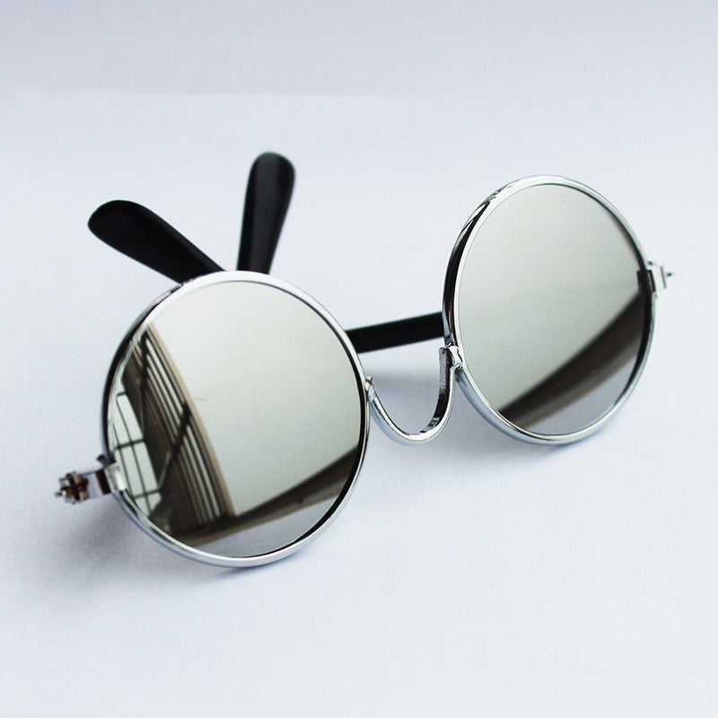 KFX-1536957 Reflective Small Pet Accessory Mirror with Anti-Slip Glasses Band - Colorful & Metal Design