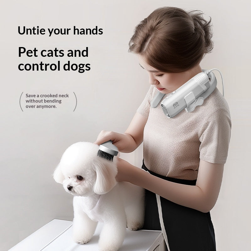 KFX-1537213 High-Speed Portable Pet Hair Dryer for Dogs - Mini and Quiet Design for Easy Bathing and Drying