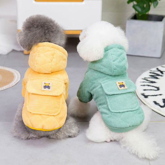 KFX-1539773 Cotton-Padded Winter Jacket with Teddy Bear Design and Pull Ring for Women