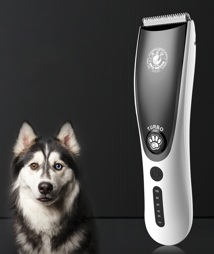KFX-1540925 Black Metal Electric Pet Clipper with USB Charging