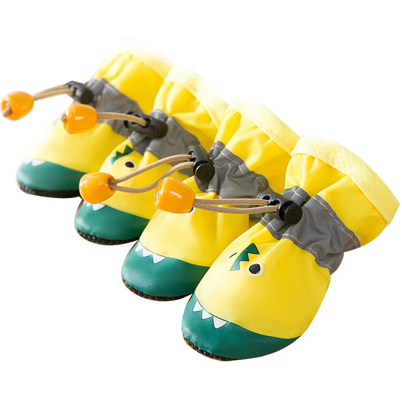 KFX-1541949 Cute Yellow Crocodile Soft-Sole Shoes for Pets - Sizes S, M, L
