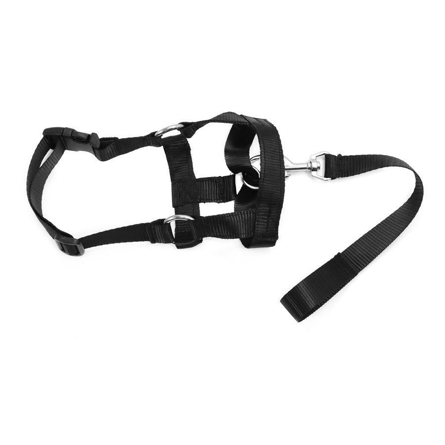 KFX-1542589 Adjustable Anti-Bite Nylon Dog Muzzle with Traction Suit Design, Available in Multiple Sizes