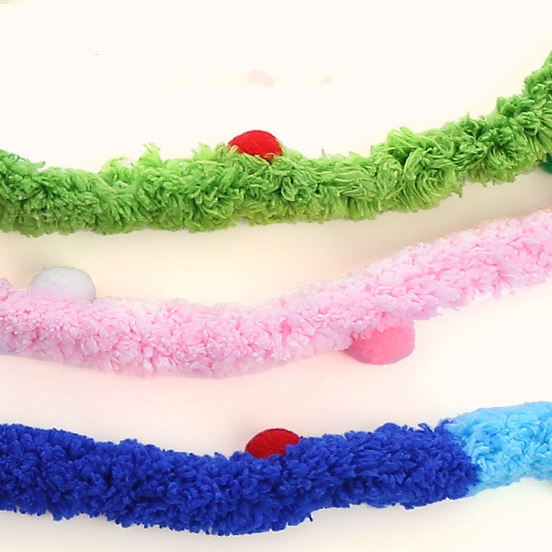 KFX-1545917 Colorful Plush Cat Teaser Wand - Ice Cream, Ocean World & Forest Designs